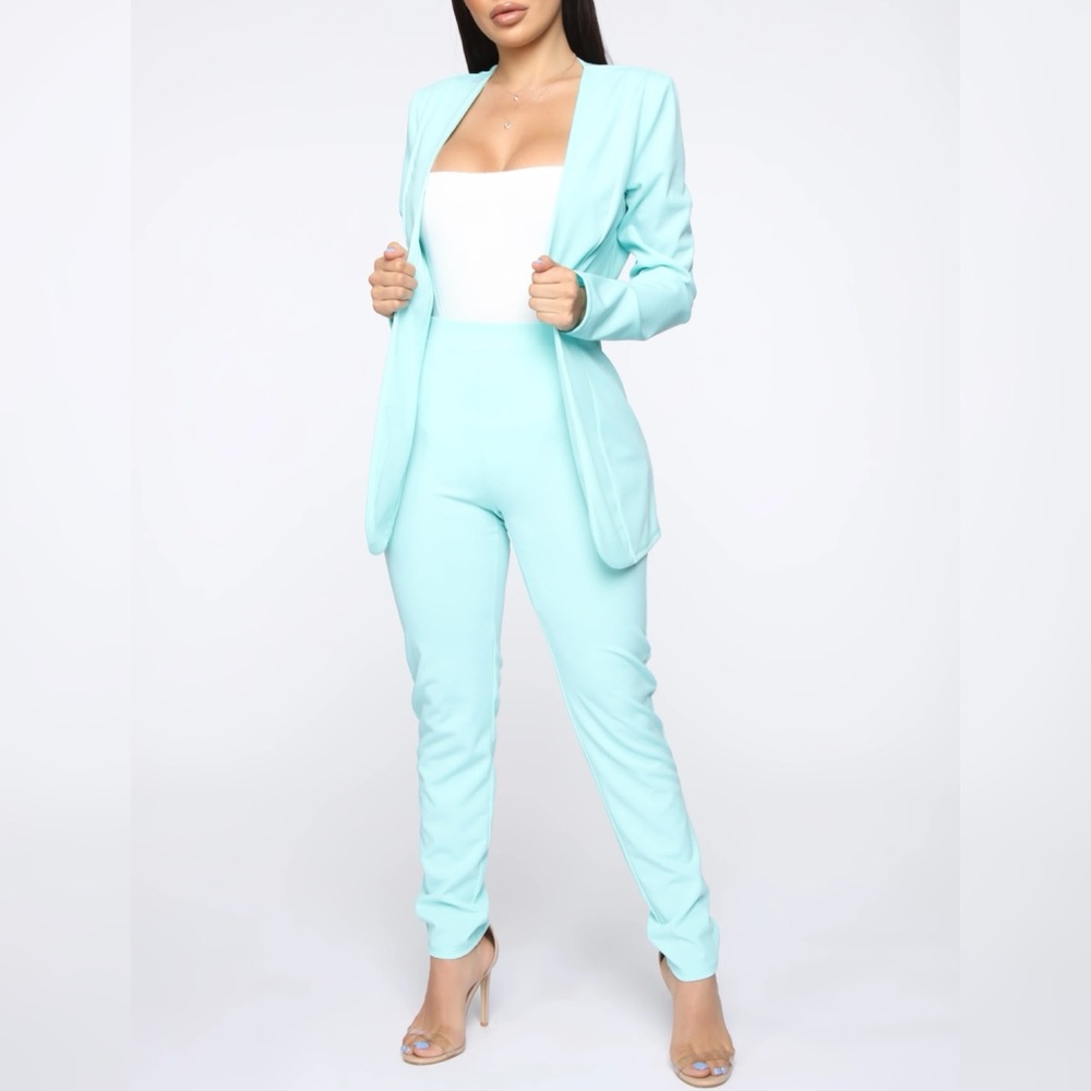Payin' It Forward Blazer Set - Mint